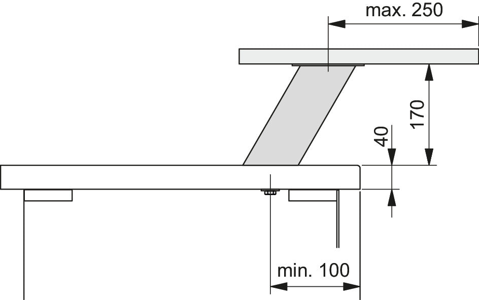 Naber | Rhodos 4 | Konsole | edelstahlfarbig | H 170 mm