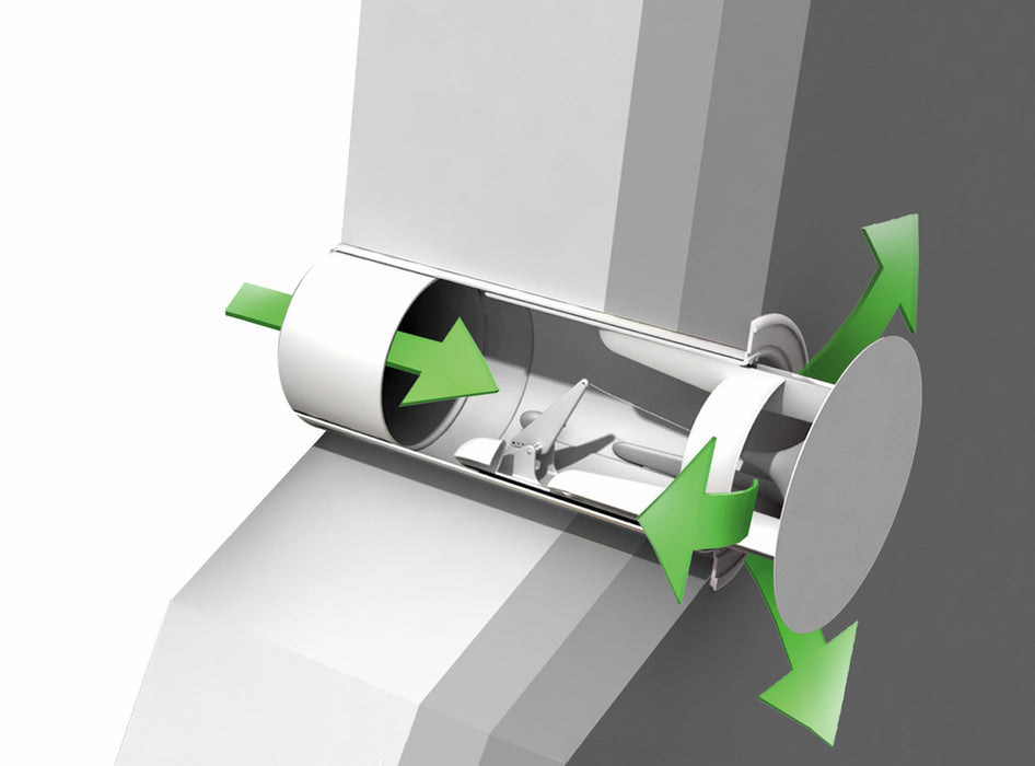 Naber | flow Star GTS 125 F Mauerkasten | weiß | Edelstahl