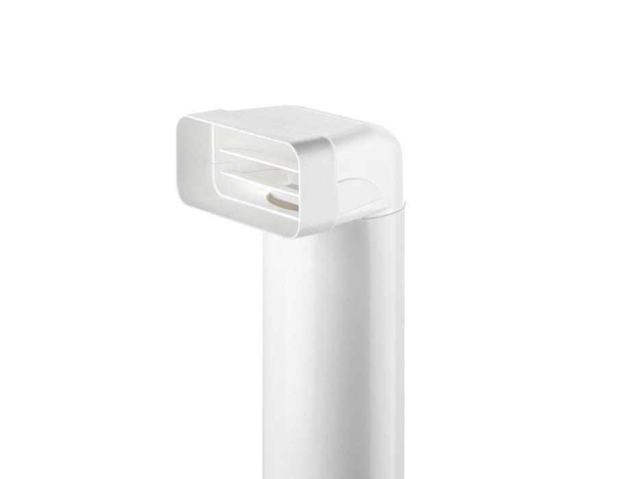 Naber | flow 125 Flachkanal Set-1 | Lüftungsrohr | weiß