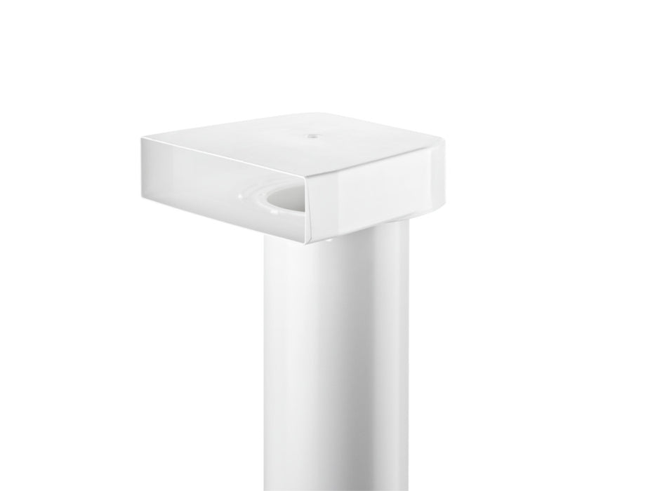 Naber | T-UR 125 Umlenkstück 90° mit Rundrohr | Verbindungselement | weiß | L 900 mm