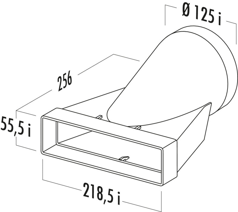 Naber | T-EST 125 Endstück | Verbindungselement | weiß