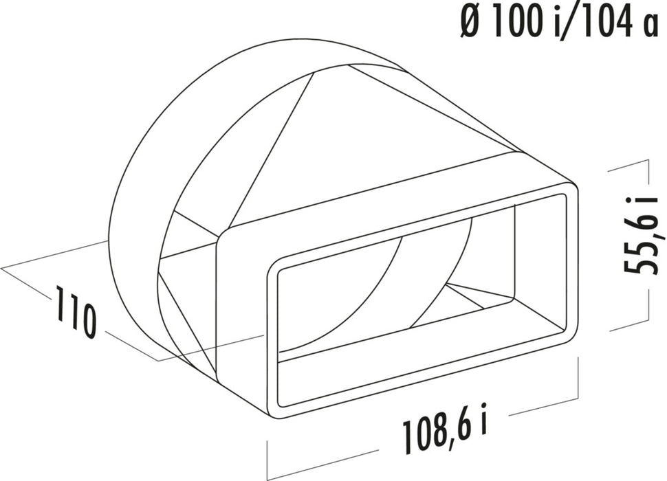 Naber | N-EST 100 Endstück | Verbindungselement | weiß