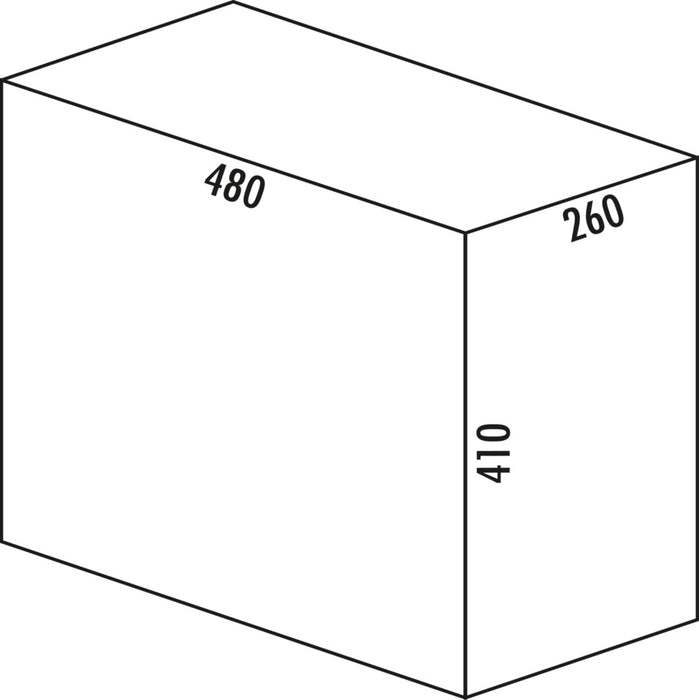 Naber | Trenta 1 Abfallsammler für Drehtüren alu grau