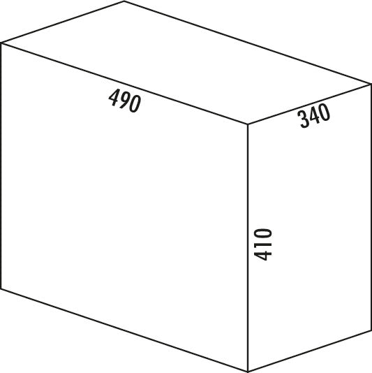 Naber | Bio Trio Maxi 40 DT Abfallsammler für Drehtüren anthrazit