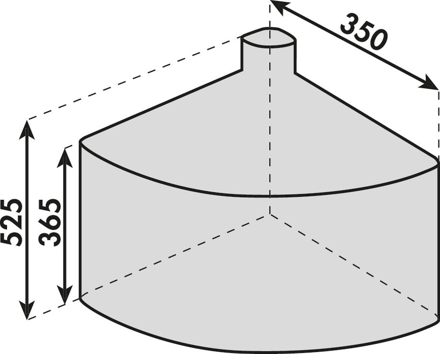 Naber | Cabbi® junior 2 | Abfallsammler für Schwenktechnik | anthrazit