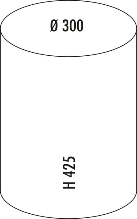 Wesco | Tretabfallsammler 116, freistehender Behälter, mandel