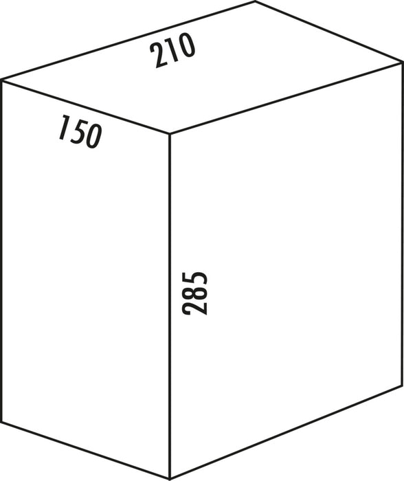 Naber | Ersatzbehälter | alu grau | 7,5 Liter