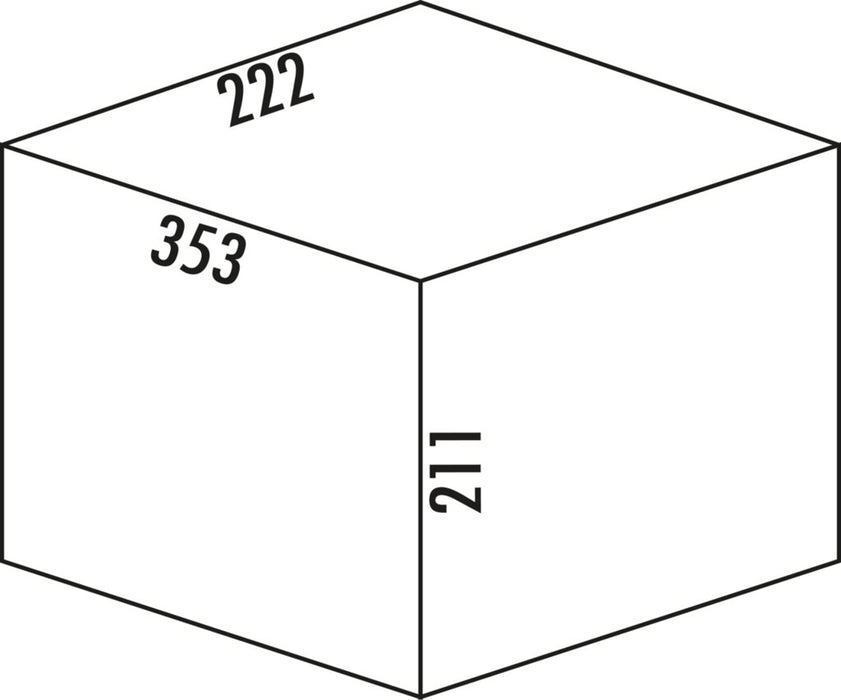 Naber | Ersatzbehälter, Einzeleimer, grün, 15 Liter