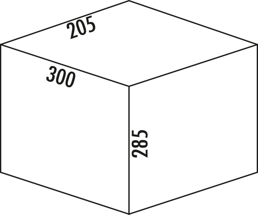 Naber | Ersatzbehälter | alu grau | 15 Liter