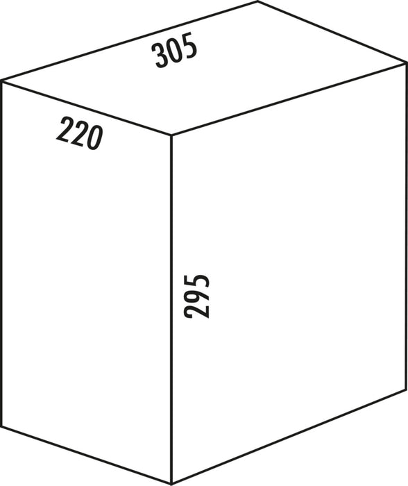 Naber | Ersatzbehälter | anthrazit | 16 Liter