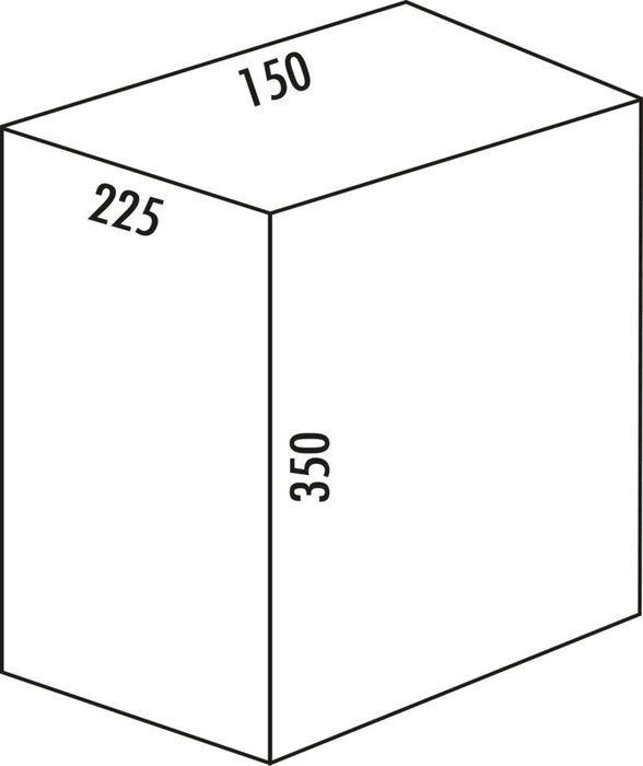Naber | Ersatzbehälter, Einzeleimer, Edelstahl, 10 Liter