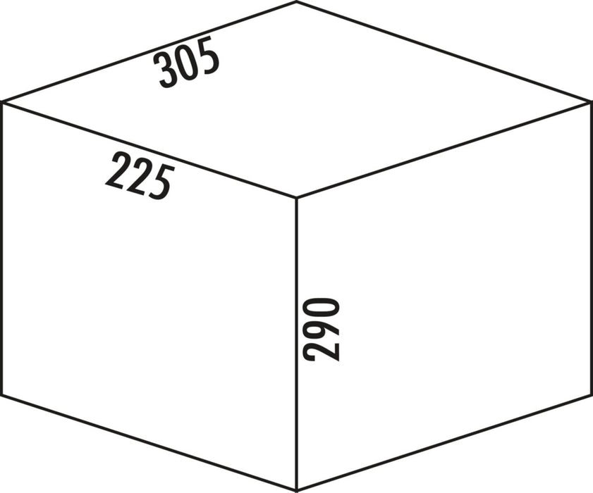 Naber | Ersatzbehälter | Edelstahl | 16 Liter