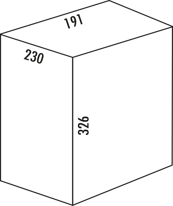 Naber | Cox® Systembehälter | hellgrau | 10 Liter
