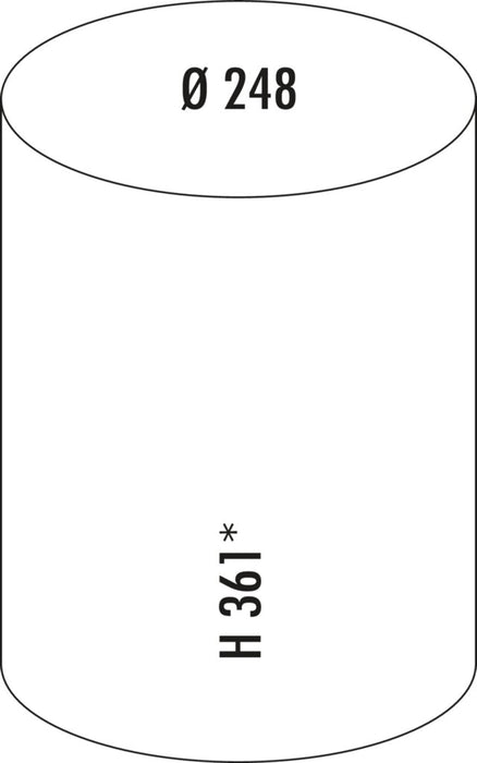 Naber | Ersatzbehälter | schwarz | 15 Liter