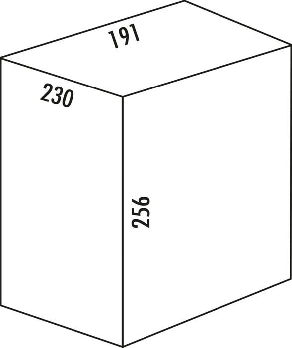 Naber | Cox® Systembehälter | anthrazit | 7 Liter