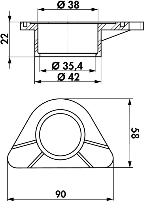 Kludi | Unterlegscheibe | Eckventil | weiß