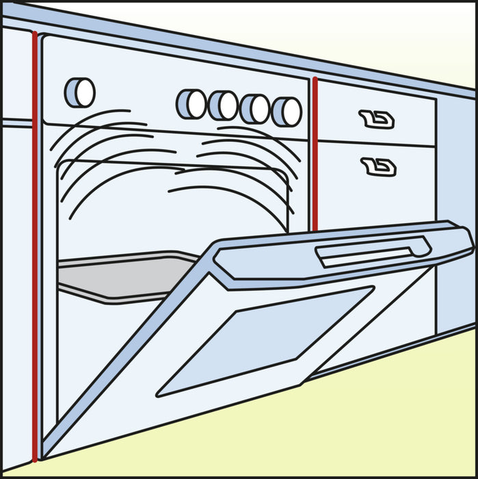 Naber | Seitenprofil | L 600 mm | silberfarbig