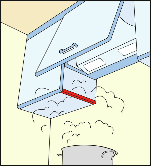Naber | Wrasenschutzblech 2 | silberfarbig