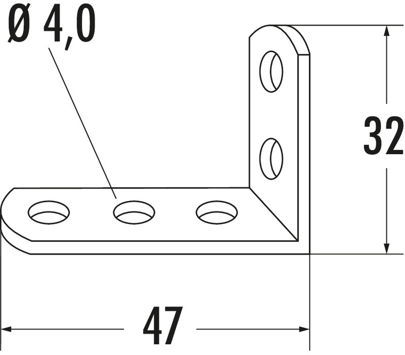 Naber | Winkel 3 | Verbindungsmaterial | verzinkt