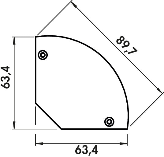 Naber | Corner Doppelsteckdosen | Steckdosenelement | edelstahlfarbig