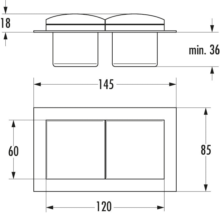 Naber | Mira BS1 | Einbausteckdosenelemente | Edelstahl