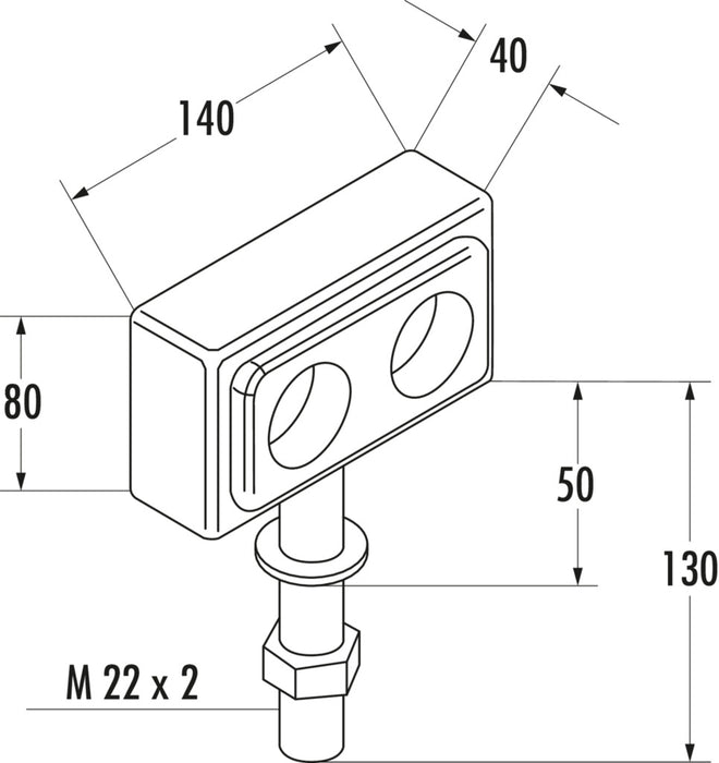Naber | Mira KST1 | Aufbausteckdosenelement | Edelstahl