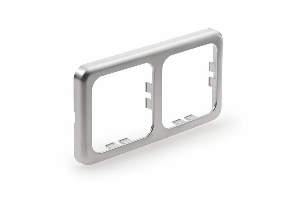 Naber | Abdeckrahmen 2 | silberfarbig