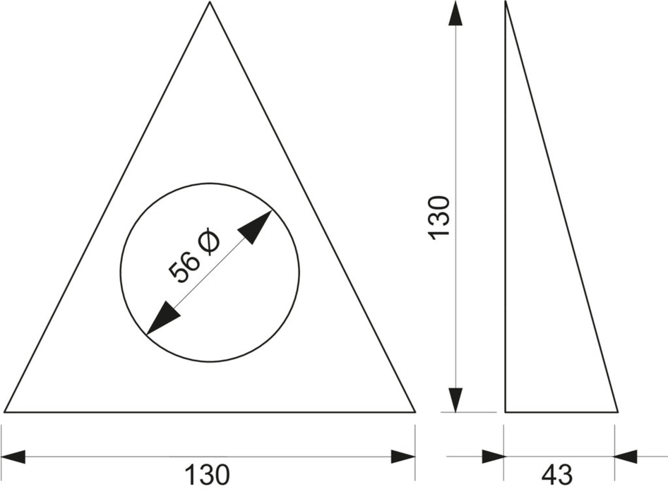 Naber | Razzo 1 LED Unterboden Nischenleuchte Einzelleuchte mit Schalter