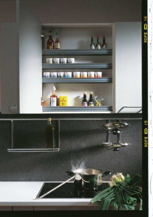 Kesseböhmer | Ablage für Abzugshaubenschrank | Schrankausstattung | silber