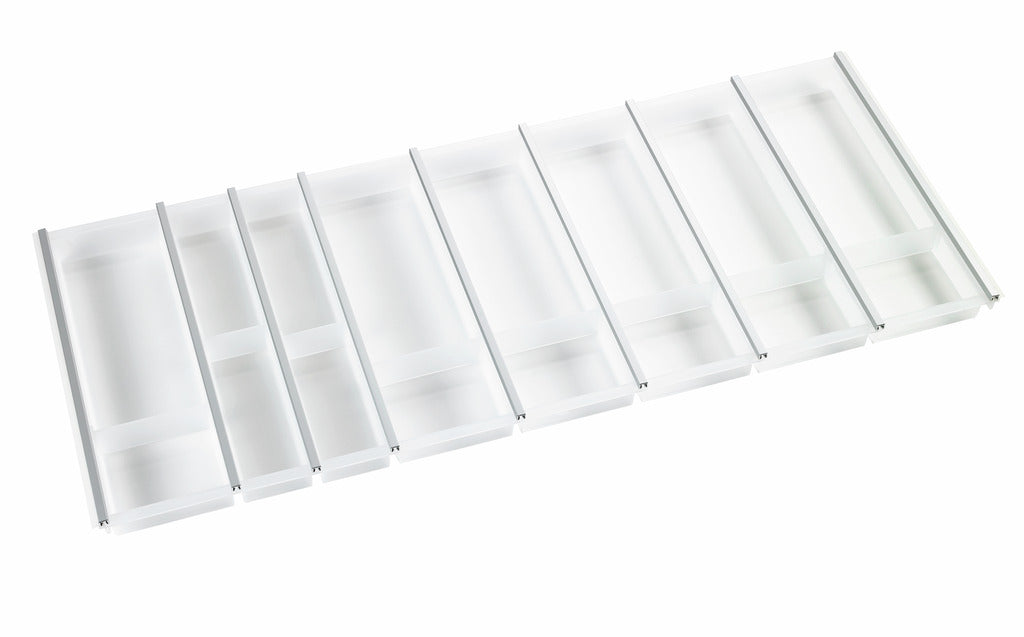 Naber | Cuisio 120 | Besteckeinsatz Besteckkasten | weiß transluzent