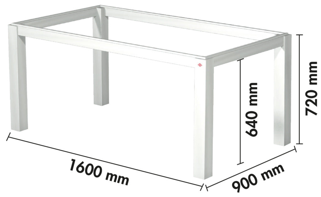 Wesco | Tischgestell 1/TG120, Tischgestell, edelstahlfarbig gebürstet