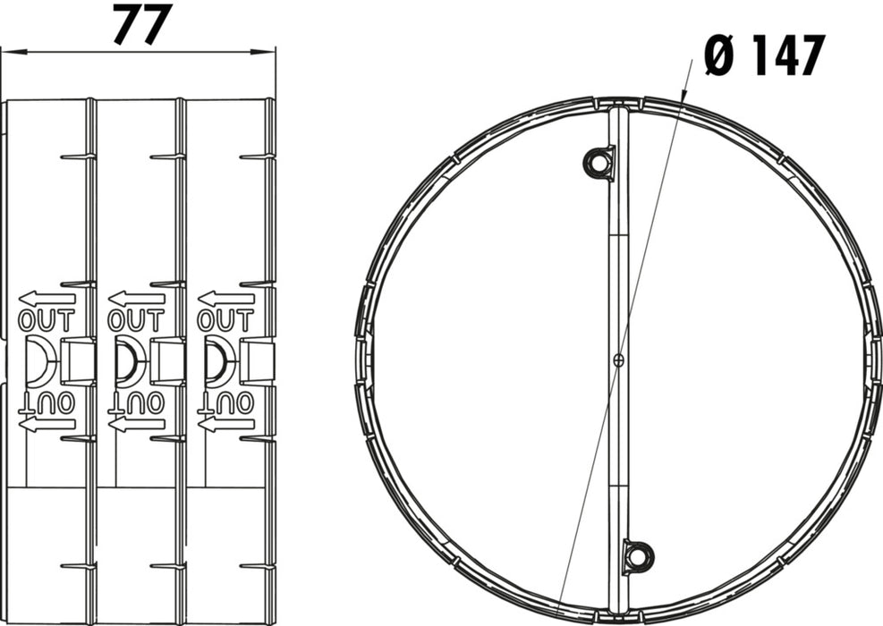 Naber | THERMOBOX 150 | Mauerkasten | schwarz | silber