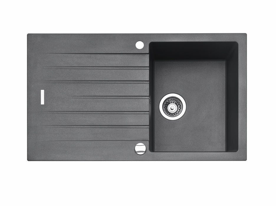 Naber | Angola 100 | Einbauspüle Küchenspüle Spülbecken | Granit metallico