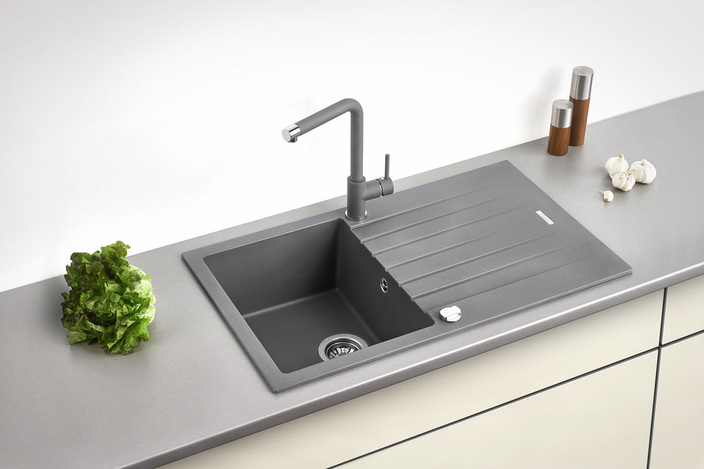 Naber | Angola 100 | Einbauspüle Küchenspüle Spülbecken | Granit metallico