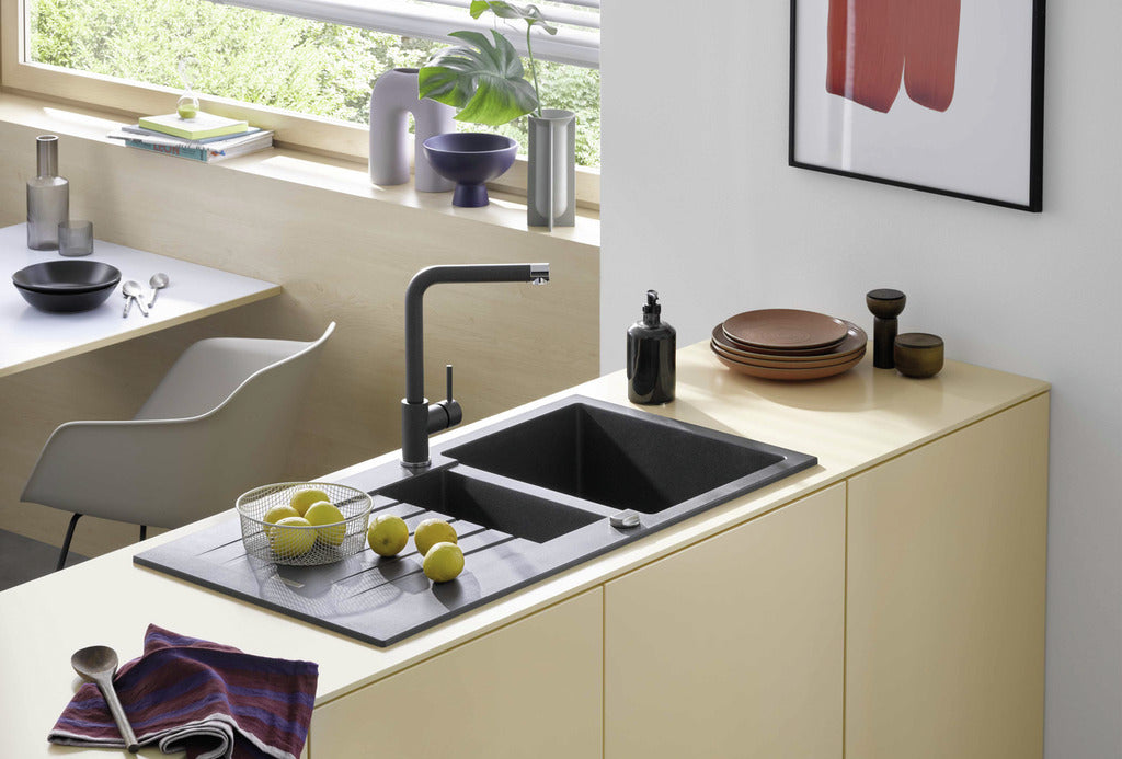 Naber | Angola 150 | Einbauspüle Küchenspüle Spülbecken | Granit lava