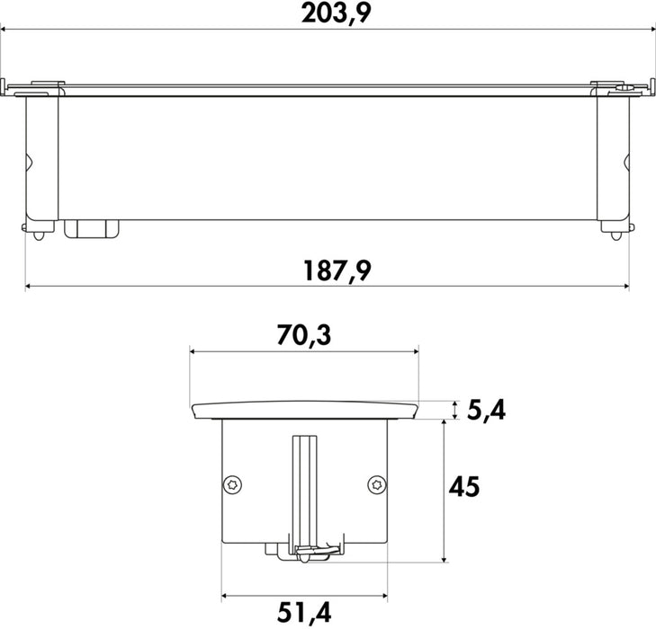Naber | Kapsa | Einbausteckdosenelemente | mit Schukosteckdosen | Deckel weiß