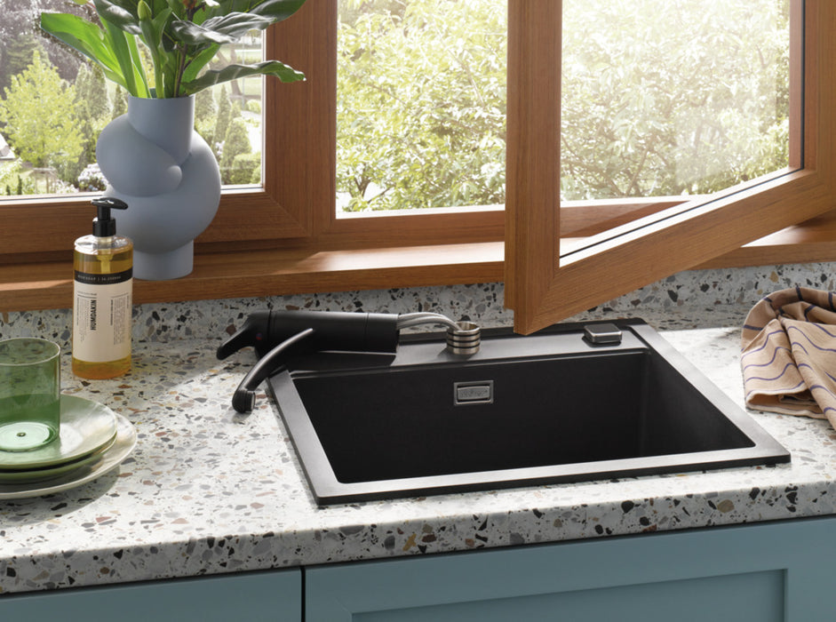 Naber | Fuoco 5 Fensterarmatur | Einhebelmischer | schwarz matt | Hochdruck