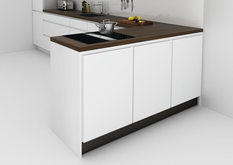 Naber | Presa Lüftungsgitter | H 100 mm | Lüftungsquerschnitt ca. 163 |2 cm²/m | schwarz matt