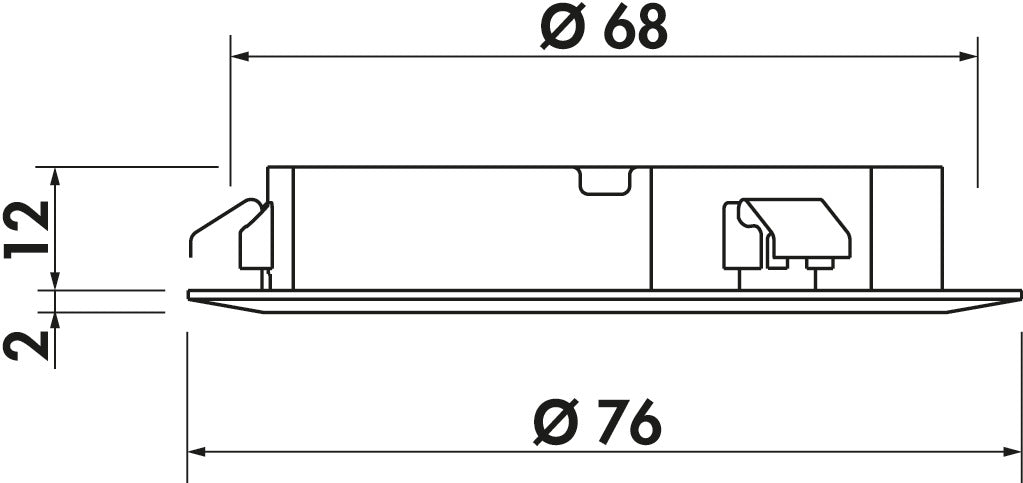 Naber | Need LED Einbauleuchte Einzelleuchte ohne Schalter