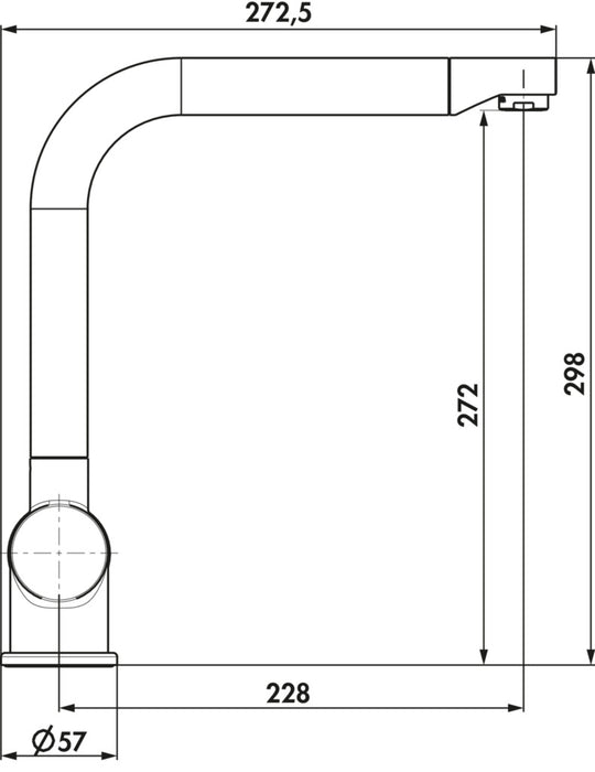 Naber | Drive 1 | Einhebelmischer | schwarz matt | Hochdruck
