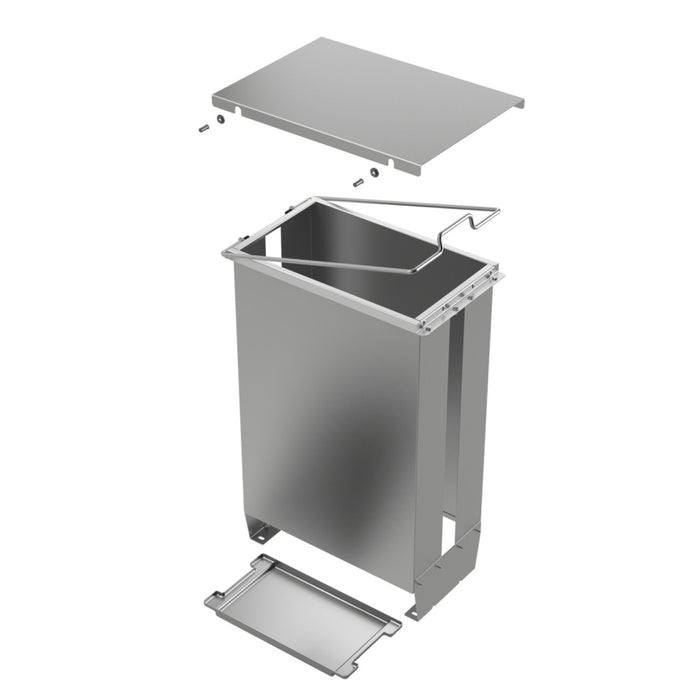 Naber | Cox® Giallo Abfallsammler für vorhandene Auszüge silber