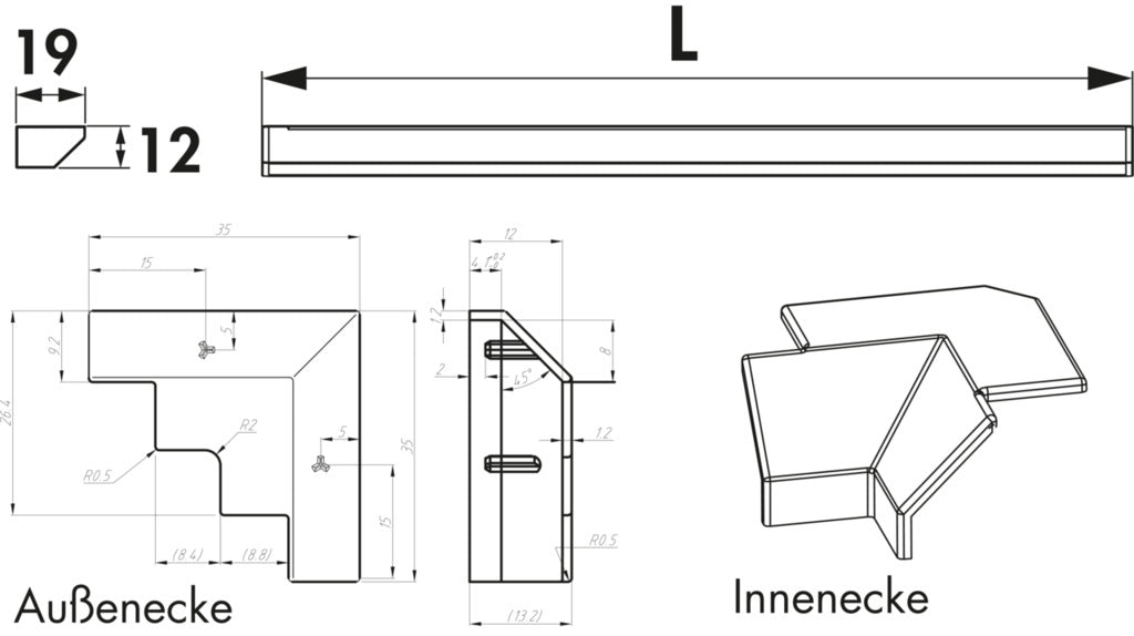 Naber | Manubrio Farbwechsel LED, LED Stripe, Einzelleuchte, L 1500 mm, schwarz matt