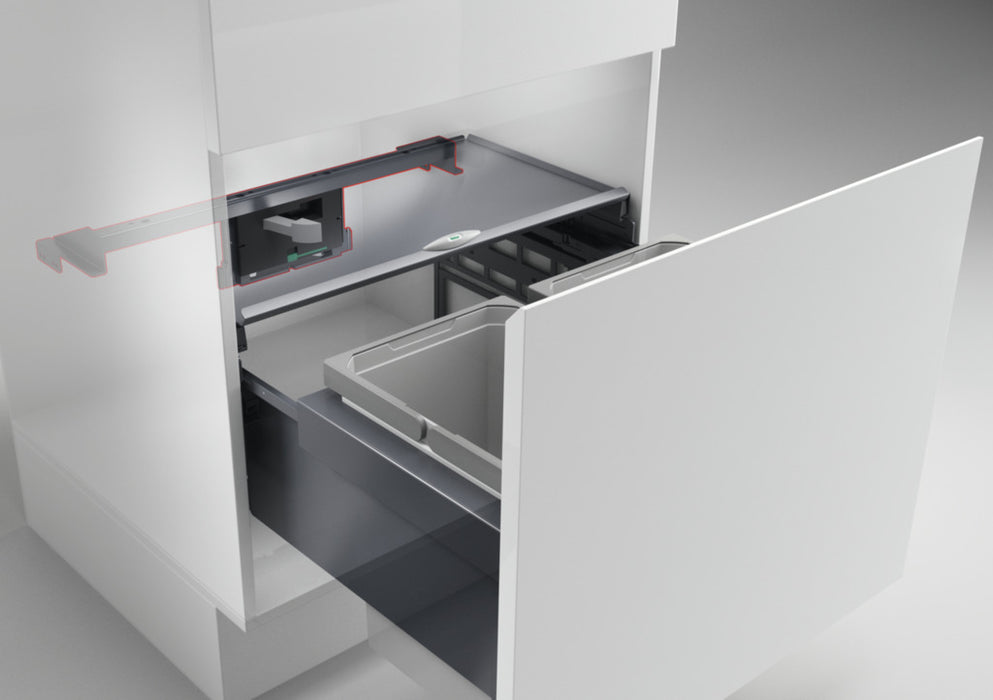 Naber | Cox Cick-E® 600 K Auswerfer für Frontauszüge dunkelgrau chrom matt