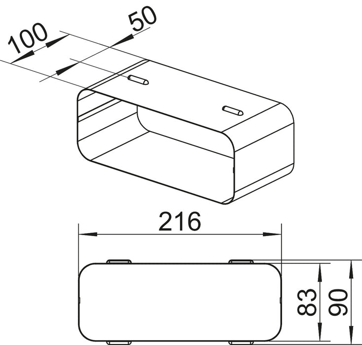 Naber | SF-RVB 150 Rohrverbinder | Verbindungselement | verzinkter Stahl