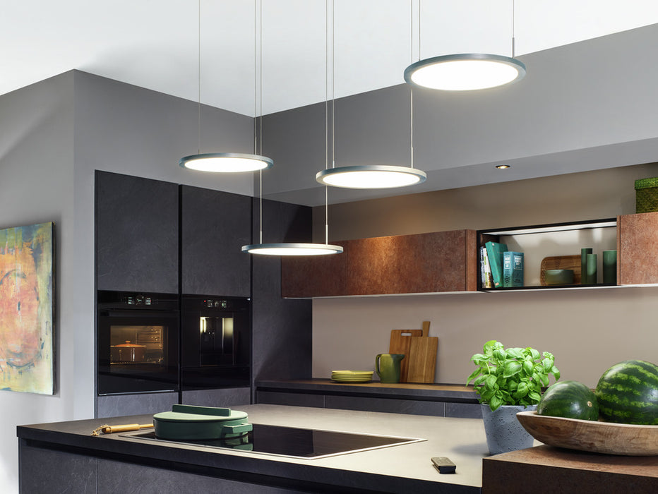 Naber | Plate 4 LED Pendelleuchte edelstahlfbg. eloxiert