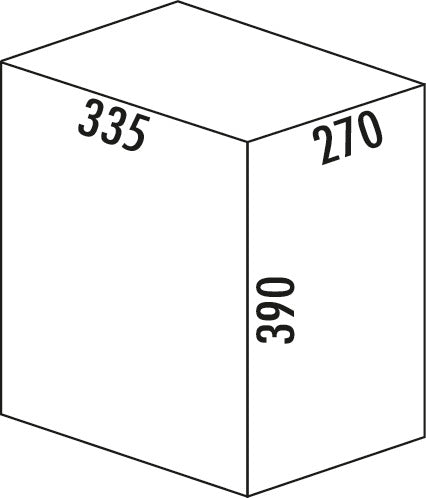 Naber | Cox® Beep 450 Abfallsammler für Schwenktechnik hellgrau 390 mm 15,5 l