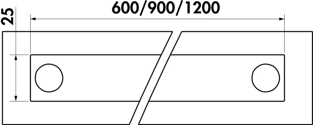 Naber | Cast Set | Relingsystem | B 900 mm | inkl. 6 Haken