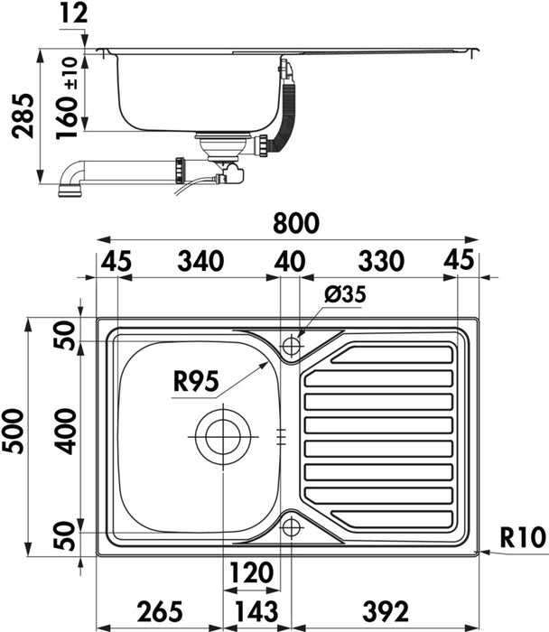 Naber | Nava 3 | Einbauspüle Küchenspüle Spülbecken | Edelstahl