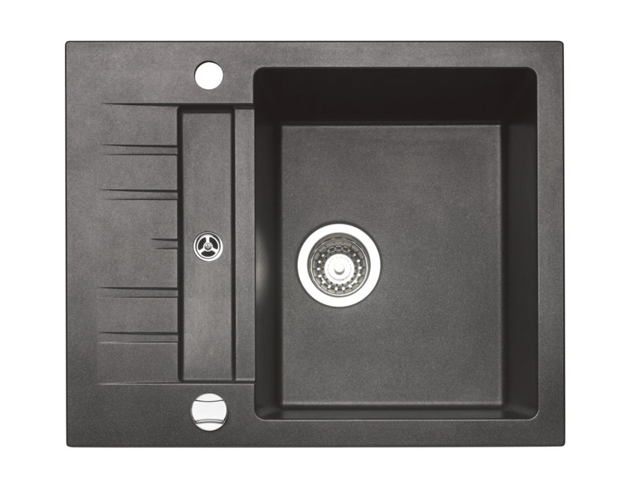 Naber | Corto 615 | Einbauspüle Küchenspüle Spülbecken | Granit metallico