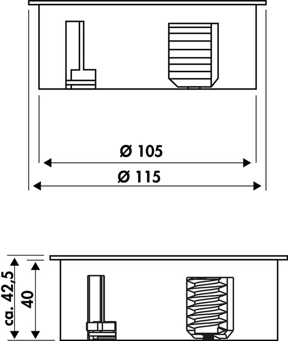 Naber | Twist USB | Steckdosenelement | mit belgischer/französicher Steckdose | weiß matt